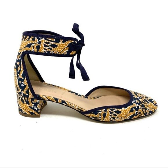 Drake’s for J. Crew giraffe print block heels - Picture 4 of 10